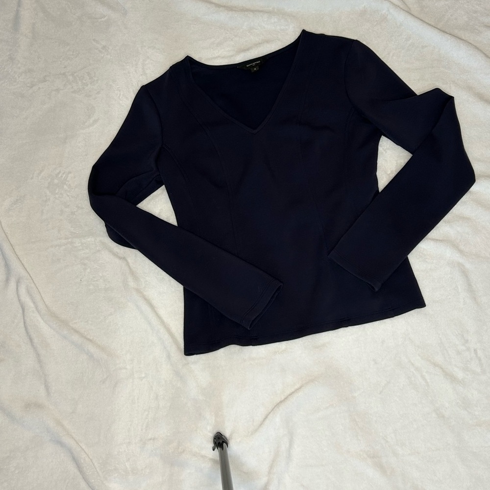 Banana Republic Dark Blue Long Sleeve Top